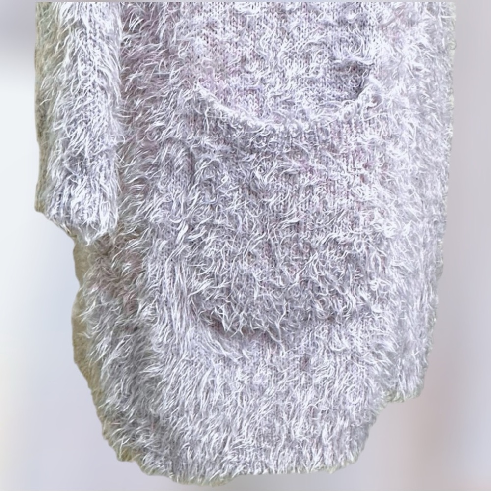 For Love and Lemons Lavender Long Fuzzy Cardigan - Picture 9 of 16